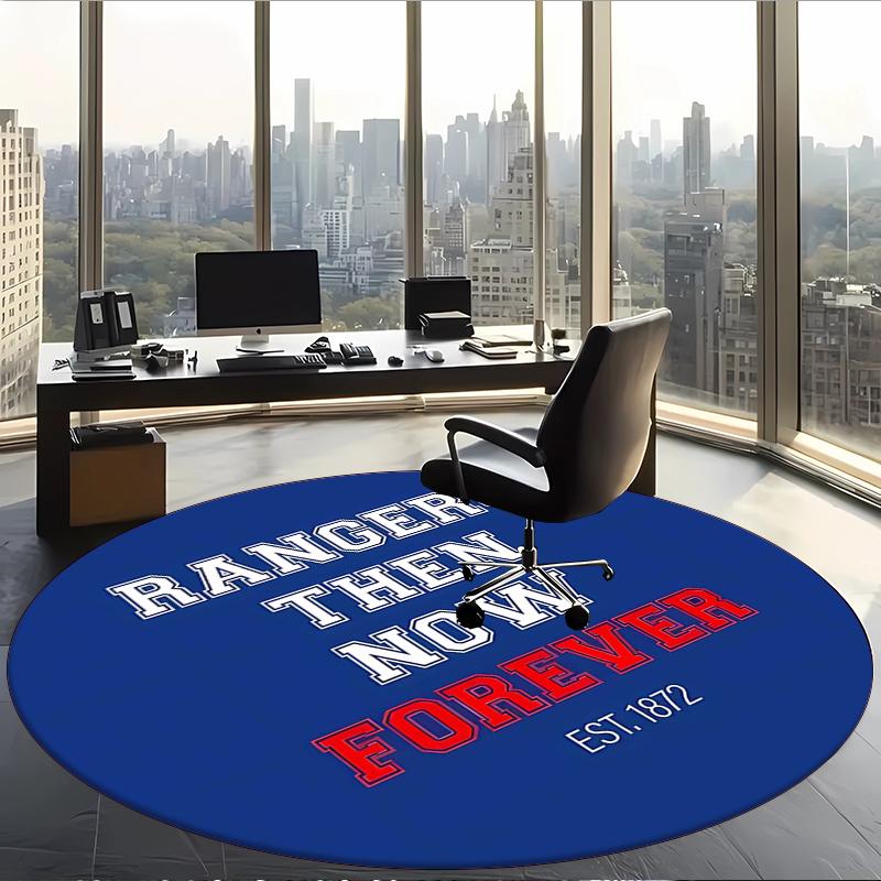Rangers Fc (19) Round Office Rug Decorative Floor Rug for Office Bedroom Living Room and Home Space
