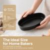 Baking Tool Bread Pan Black Cheese Baking Tray Convenient Oval Shape Cake Pan  For Baking