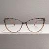 Fashion casual glasses men's retro cat eye optical frame trend simple and versatile anti-blue light