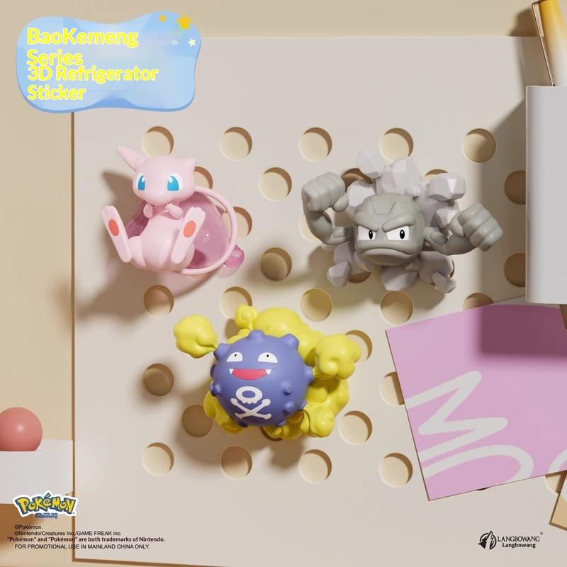 Autentický periferní produkt ze série Pok Mon 3D magnetická nálepka na ledničku Panenka Geng Gui Snový Pikachu Domácí dekorace