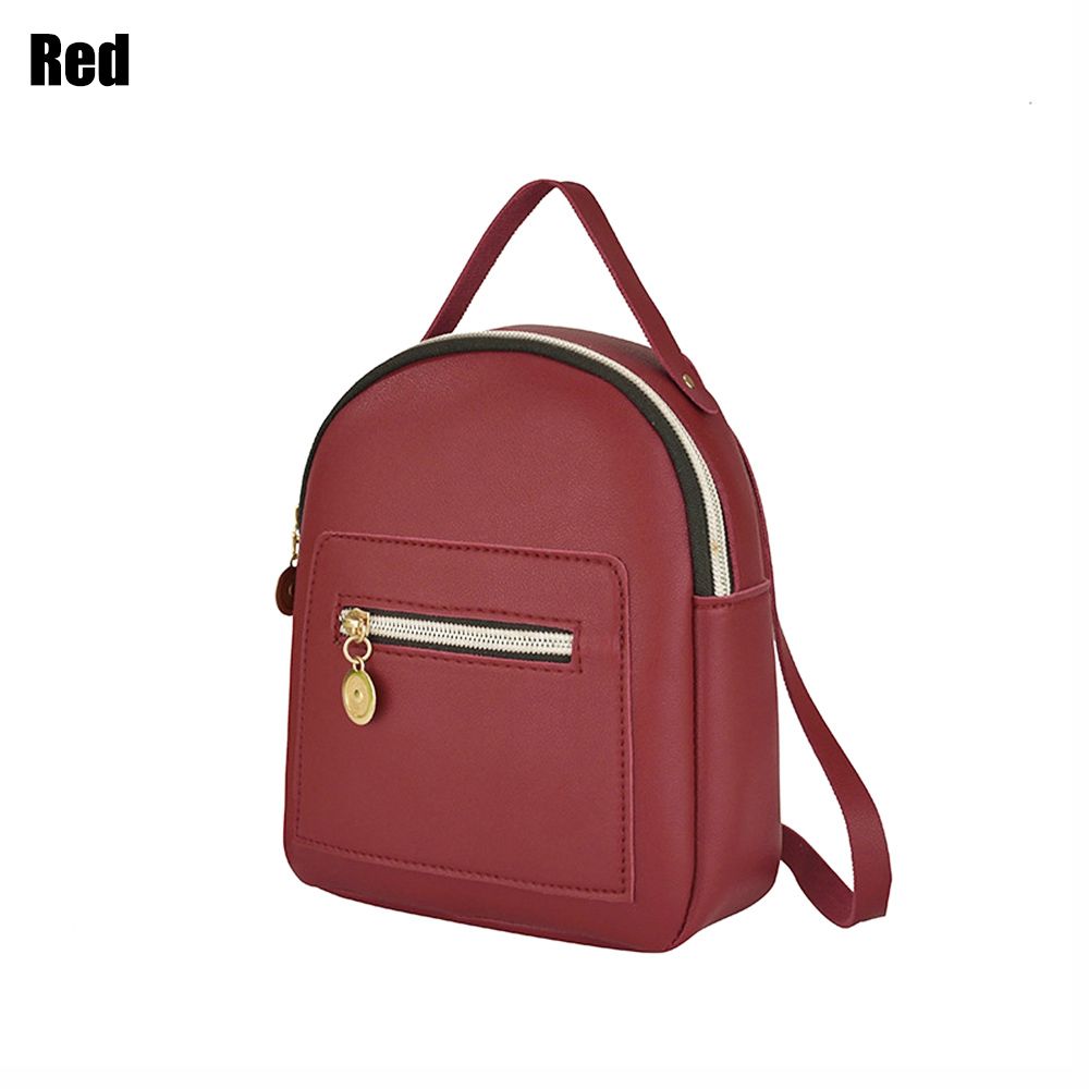 Fashion Business Small Shoulder Bag Mini Backpack Waterproof PU Daypack