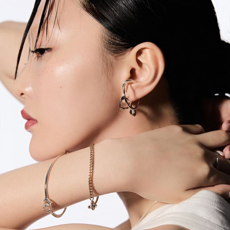 

Hustad HUSTAD 187 Mid Twin Silver Bracelet_925 Silver Mid Twin Bracelet silver Men