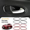 Real Soft Carbon Fiber Sticker For Seat Leon Altea 2005 2006 2007 2008 2009 2010 2011 2012 LHD RHD Car Door Handle Switch Trim.