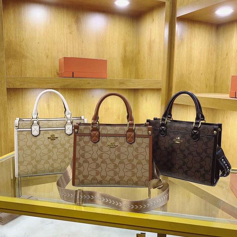 Premium bag women's new retro printed handbag popular small square bag classic shoulder women's bag