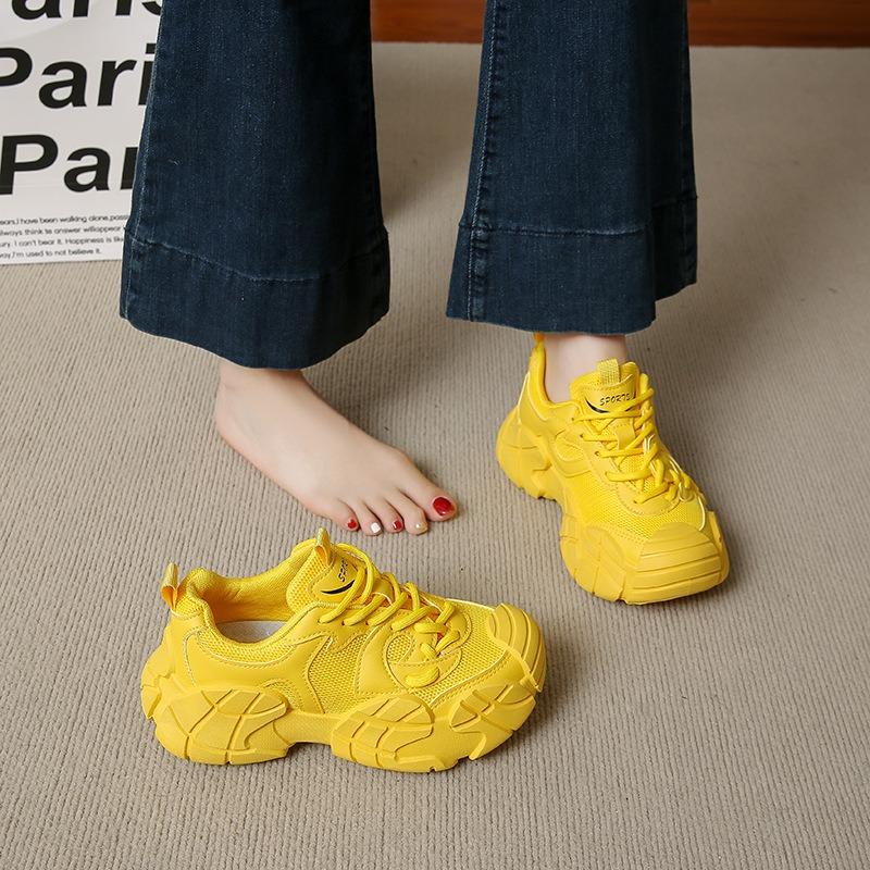 New Dad Shoes Women's Autumn Student Sports Running Casual Shoes Platform Heightening Shoes