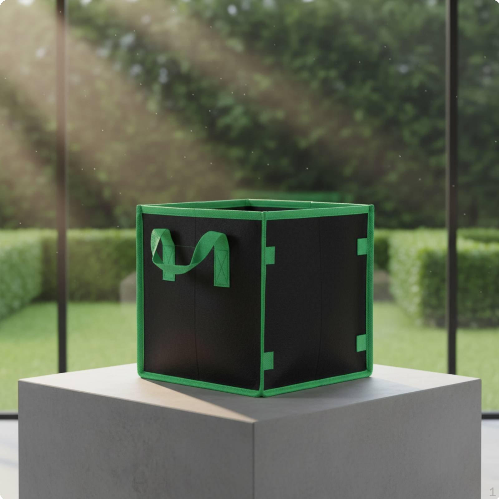 Square Grow Bag Reusable Textile Good Drainage NonWoven Planter for Garden,