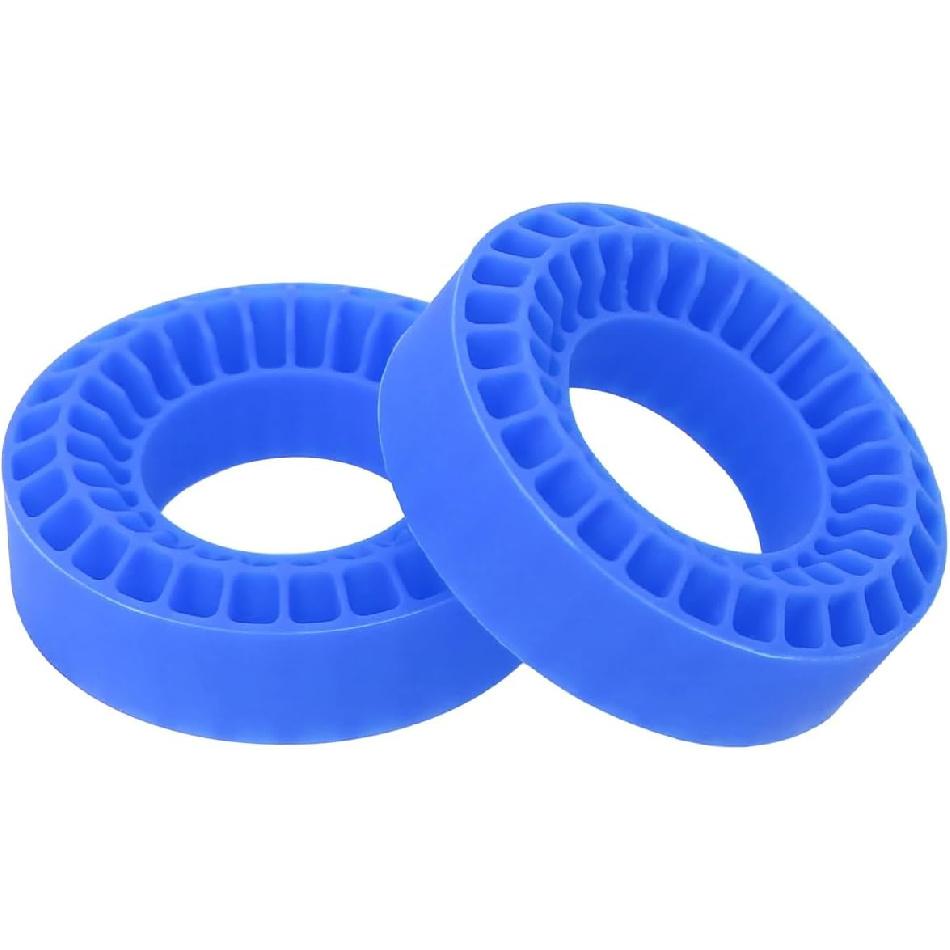 1.0" Tire Inner, Silicone Rubber Tire Inserts for 1/18 1/24 RC TRX4M SCX24 Fcx24 Ax24 RC Crawler Wheels Tire Foam Fill Kit for OD 58-63mm (Blue)