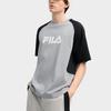 New FILA T Shirt Men's Marble Asphalt Gray Green F11M519101FLG