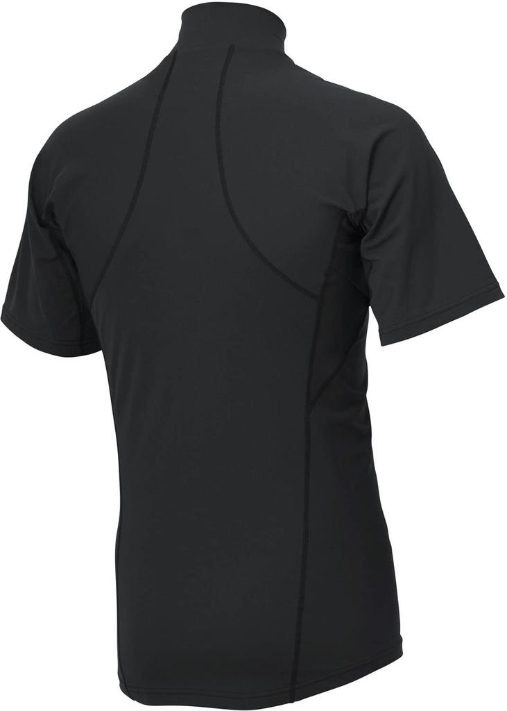 Descente Baseball Junior High Short Sleeve Black Undershirt, Neck, Undershirt, JSTD-720B, Boys,