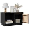 Vidaxl TV Cabinet, Black, 74X35X44 Cm, Solid Pine Wood