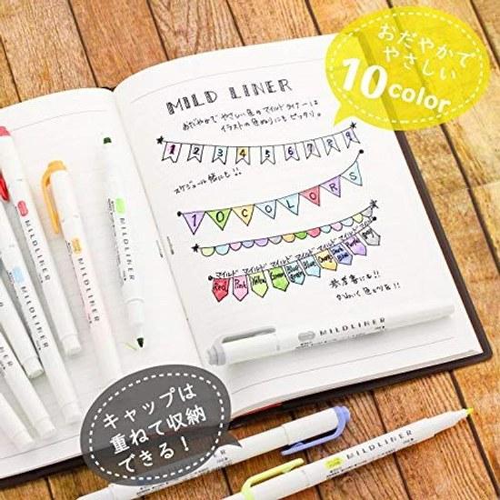 Zebra Highlighter Mildliner 10 Colors WKT7-10C