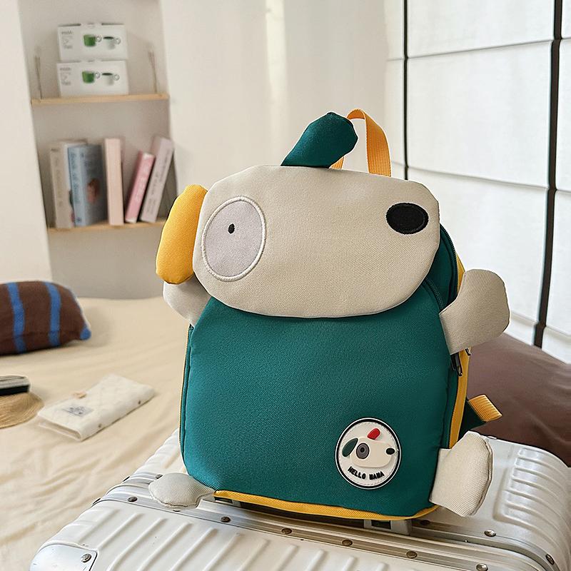 Kindergarten Schoolbag 1-3-5 Years Old Boys And Girls Anti-lost Children Small Backpack Color Contrast Backpack