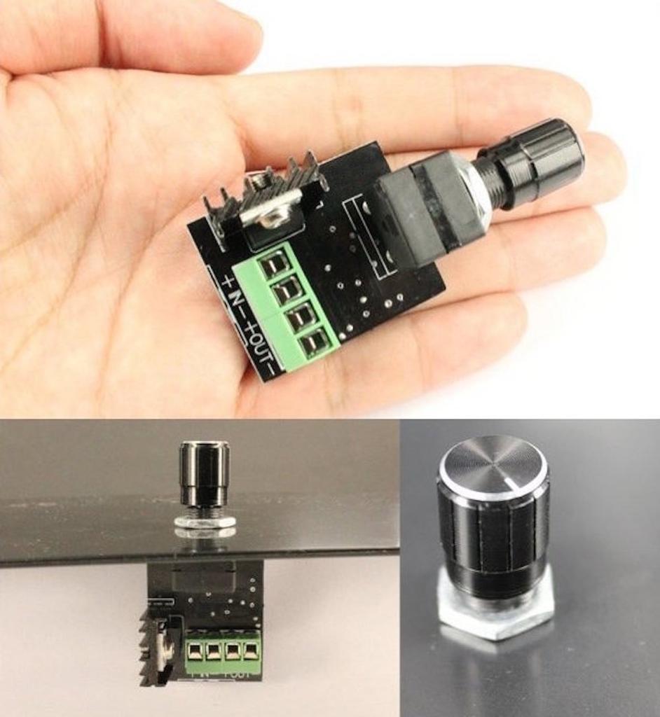 LED Dimmer Knob with Rotary Control Switch - PWM Dimming Control with LED,