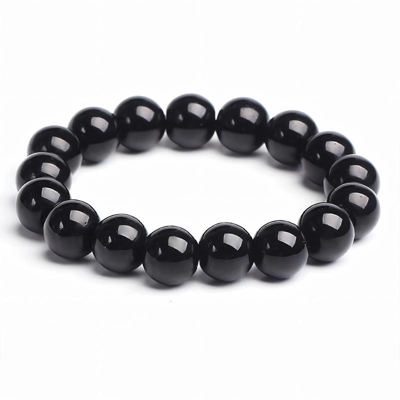 High-Quality Natural Black and Red Agate Good Luck Bracelet for Men and Women