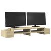 VidaXL Support de moniteur avec rangement chêne sonoma bois ingénierie, support de moniteur pour bureau, étagère de 854690
