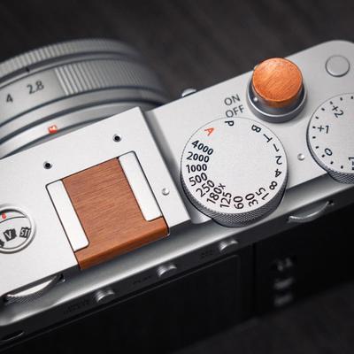 Iborrys Krytka sáněk Krytka spouště Kompatibilní s FUJIFILM a více než 20 dalšími fotoaparáty Vyrobeno z prémiového dřeva Retro Ručně vyrobené s paticí pro blesk