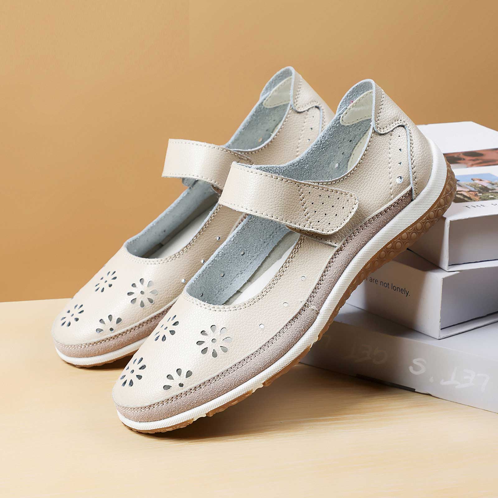 Женские сандалии кожа ручная работа женская обувь кожаные сандалии женские балетки пляжная обувь ретро обувь для мамы 36 бежевый 2190₽