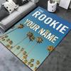 The Rookie Custom Name Carpet Rug For Living Room Bedroom Home Sofa Decoration Kids Play Nonslip Floor Mat