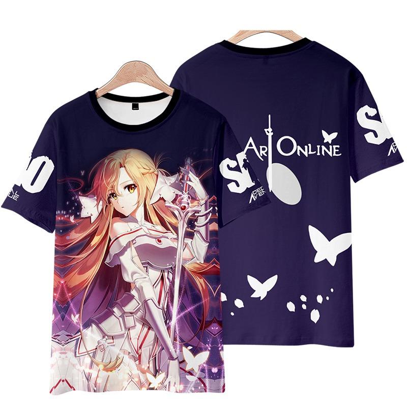 Sword Art Online AnimeT-Shirts Men Women Tee Shirt Short SleeveT Shirt Plus Size Tops