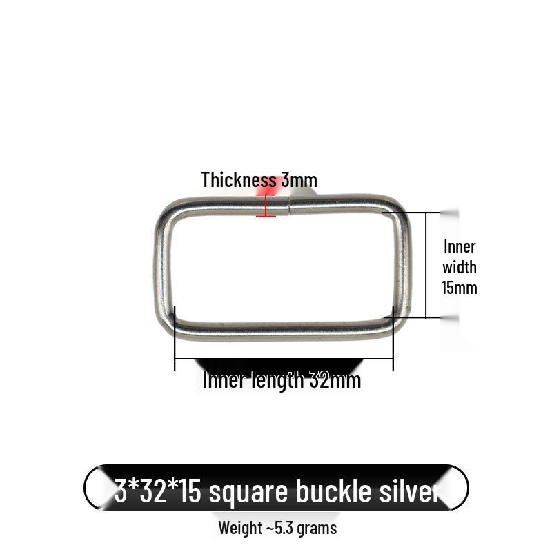 Iron Metal Square Buckles for Luggage Hardware Accessories