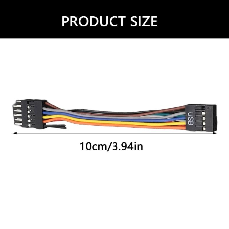 USB Internal Motherboards Header 11Pin to 9Pin USB Converters Cable for Enhances Performances Reliable Connectivity
