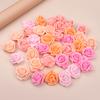 20/50Pcs 5cm Foam Rose Head Artificial Teddy Bear Roses Flower Handmade DIY Gift Decoration Wedding Party Christmas Home Decor