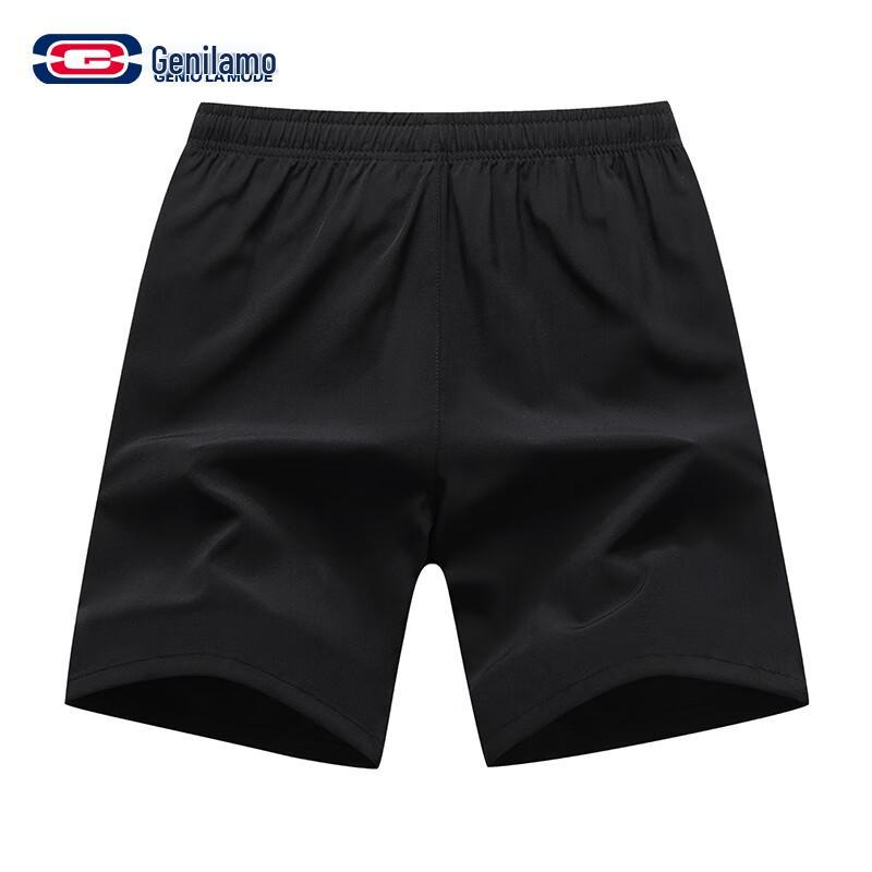 GENIOLAMODE Men's Ice Silk Quick-Dry Drawstring Shorts
