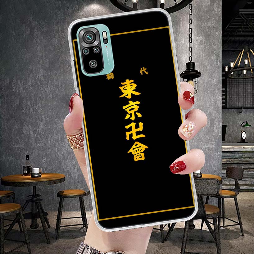 Tokyo Aevengers Bosozoku Logo Soft Phone Case For Xiaomi Redmi Note 15 14 14S 13 12 Pro Plus 12S 11 11S 11E 10 10S 11T 5G Fundas