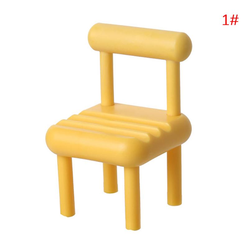 Mini Simulation Chair 1:12 Dollhouse Miniature Chair Folding Chair Armchair House Decor Toy