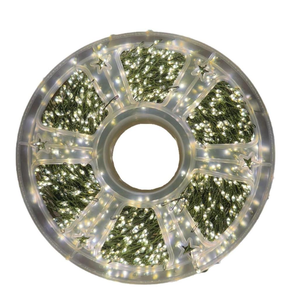 Cross-border LED Firecracker Copper String Lights, Green Wire, Indoor/Outdoor Holiday Decorative Christmas Fairy Lights.