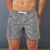 Men Gym Shorts Drawstring Elastic Waist Sequin Solid Color Soft Breathable Quick Dry Fitness Jogging Exercise Beach Sportswear Shorts