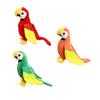 Cartoon Parrot Figure Toy Macaw Pillow Bird Stuffed Animal for Party Favors Room Decoration Children