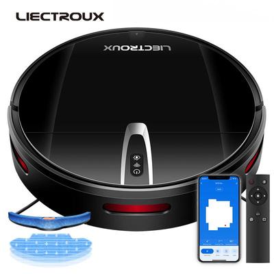 LIECTROUX Робот-пылесос V3S PRO, с управлением через приложение Mop, уборка дома, подметание, навигация по карте, 4000PA, 4400 мАч