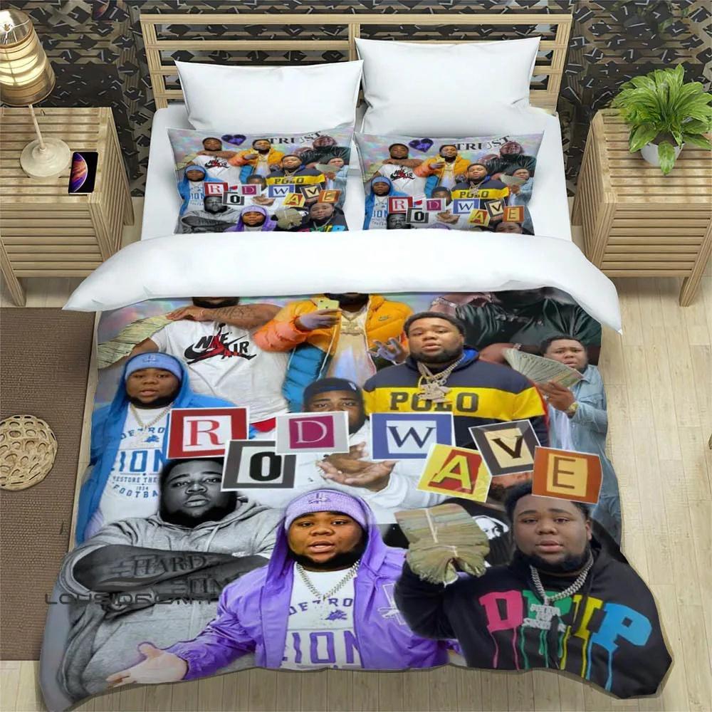 Popular Music Rod Wave Print Bedding Sets exquisite bed supplies set duvet cover comforter set bedding set luxury birthday gift