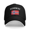 Unisex Norweska Flaga Dumy Norwegia Świetna Kapelusz Outdoor Słońce Czapki Baseballowe Nowa Czapka Baseballowa Kapelusze Golfowe