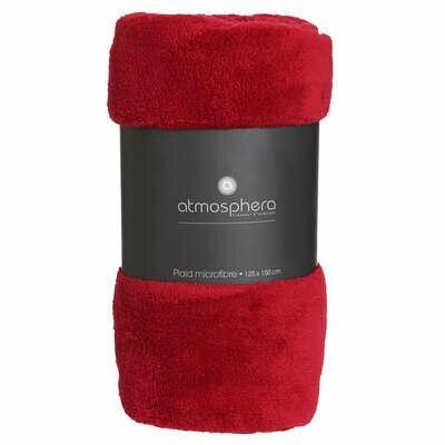 MICROFIBER blanket 130x180cm red WARM