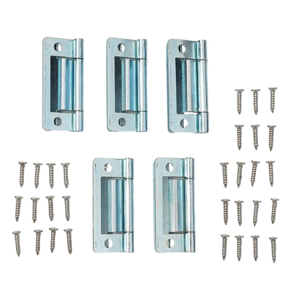 

With Screw Hinge 2 5 10pcs Door Flush Hinge For Any Camping Utility Kitchen Door Hinge Steel Cranked Zinc Plated Finish