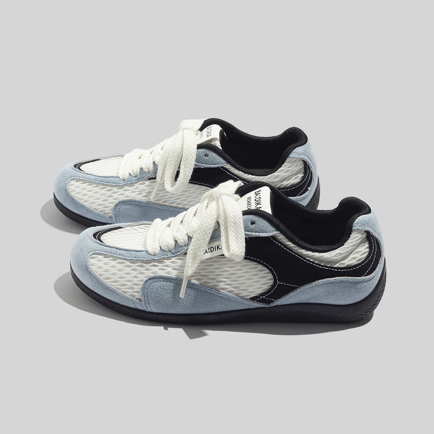 Belle autumn German training shoes men s color matching trend casual Forrest Gump round head sports shoes 39