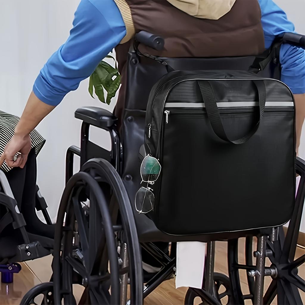 Rollstuhltasche Rollstuhlarmlehntasche Rucksack Behindertenrollstuhl multifunktionale hintere Hängetasche Aufbewahrung Aufbewahrungstasche Handtasche