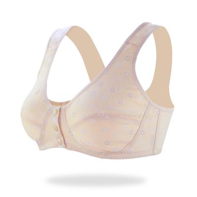 Ropa interior fina con hebilla frontal para mujer, sin anillo de acero, sujetador cómodo de algodón fino, camiseta sin mangas de talla grande