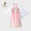 Classic Teddy Girls' New Chinese Style Hanfu Mesh Dress