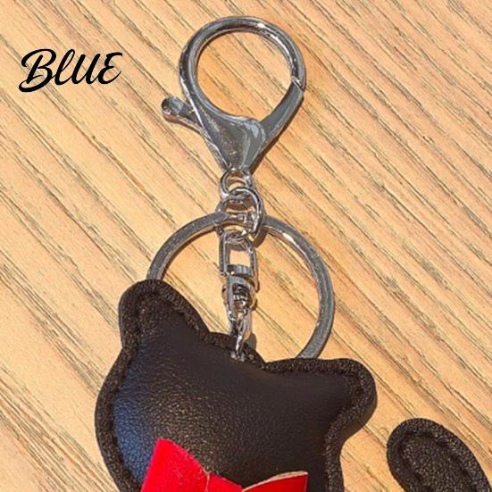 Bag Hanging Keychain Pendant Imitation Leather Simulated Cat Toy Shape