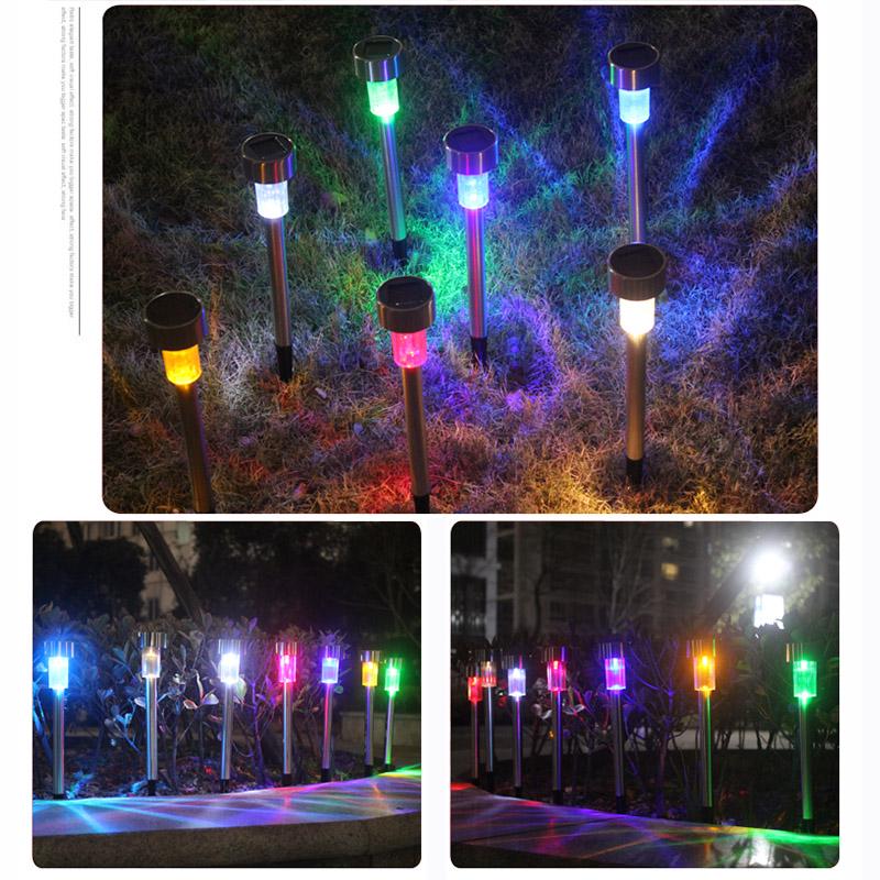 Outdoor Solar Light Garden Yard Led Light Landscape Path Lights Steel Stainless