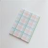 4Sets (200sheets) Retro Macaron Korean Small Fresh Note Book, Student Plaid Note Book