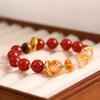 Red Agate and Yellow Crystal Bracelet, Nezha's Universe Circle Bracelet