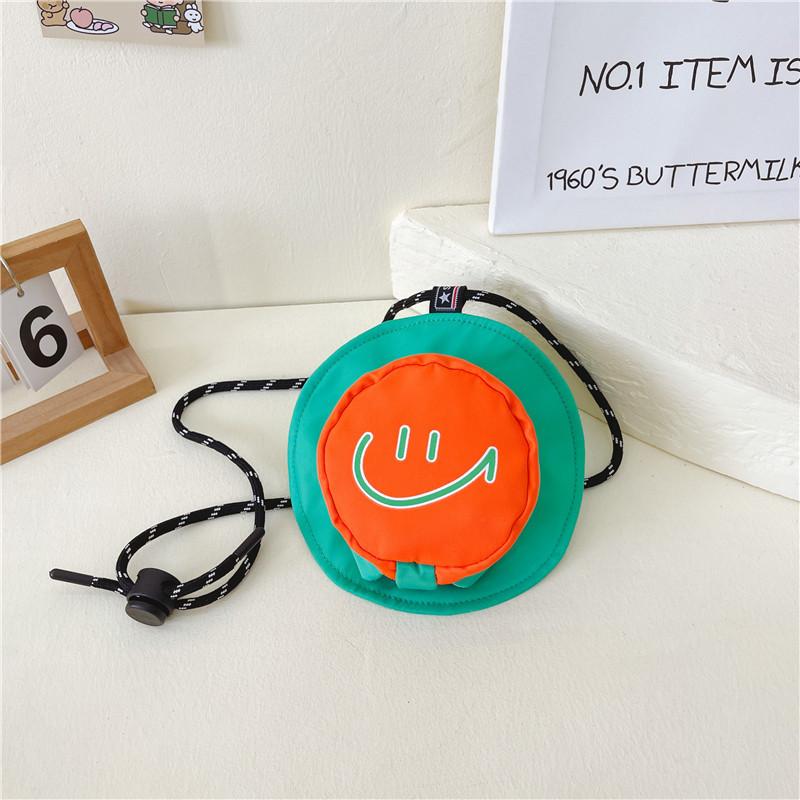 Adorable Korean Style Children's Bag With Trendy Colorful Smiley Face Design For Boys And Girls