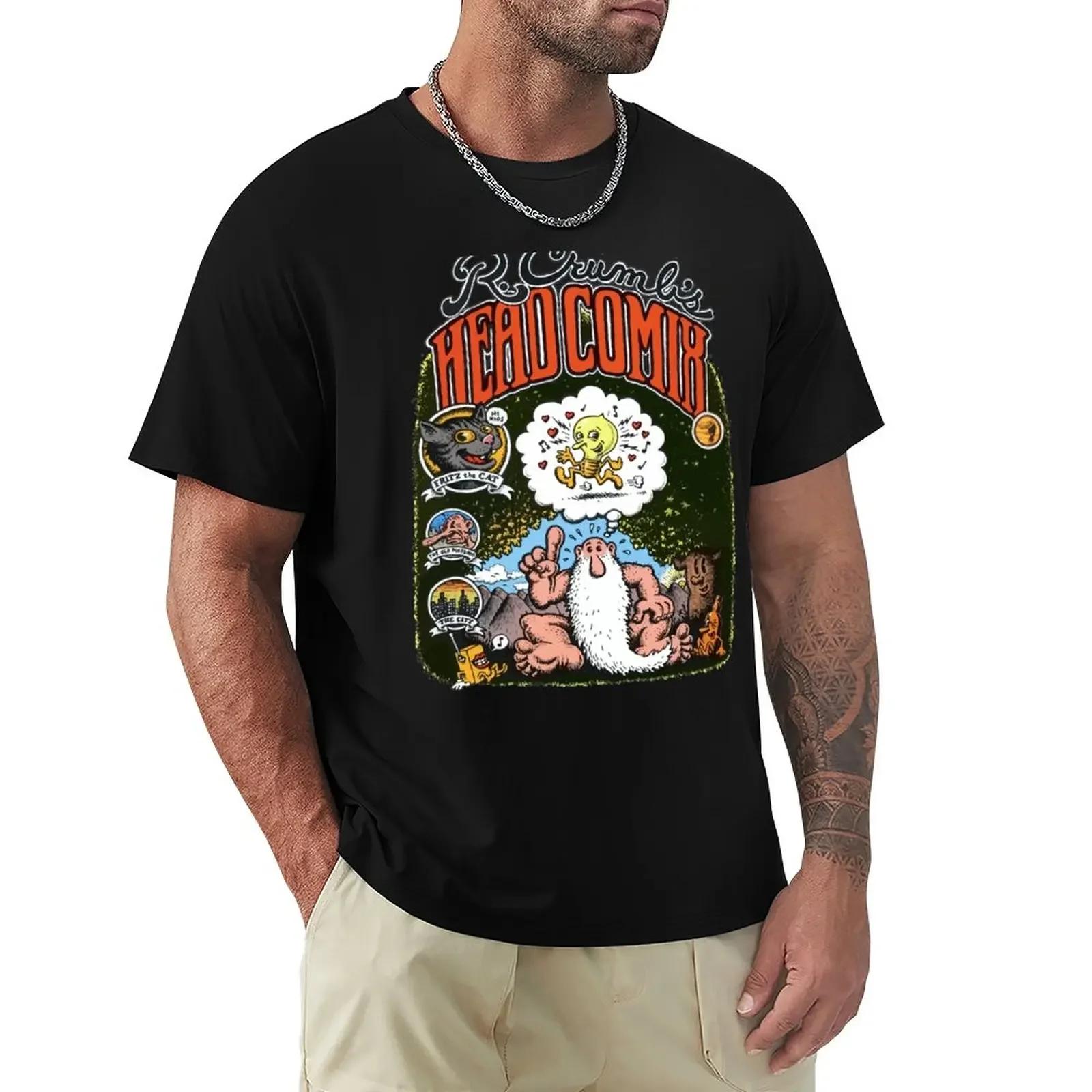 

1988 R, Crumb s Head Comix 20 Years Later Vintage Fritz the Cat + Mr, Natural Clasic Counter Culture Comic Book Cartooni T-Sh... S разноцветный