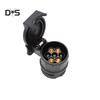 DYS Auto Shop Waterproof 13 To 7 Pin Plug Trailer Truck Electric Signal Light Adapter Socket