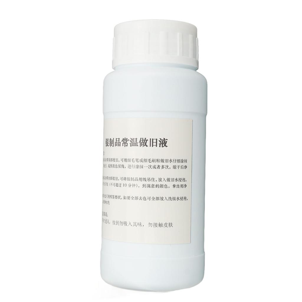 250ml Quick Acting Silver Antiquing Solution Jewelry Making Silver Oxidizer Solution Blacken Gel
