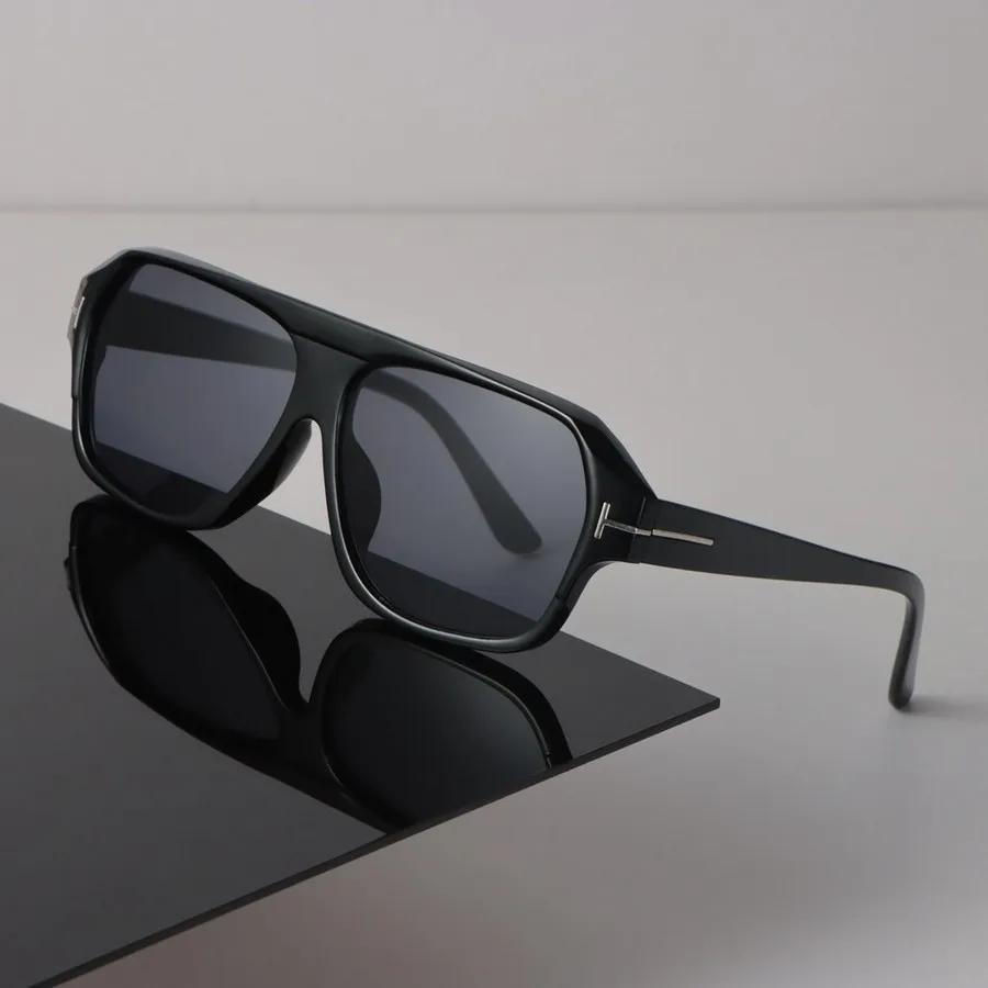 Designer Square Sunglasses Women Men Vintage Black Sun Glasses Fashion Personality Eyewear Mirror Lens Sexy Brand